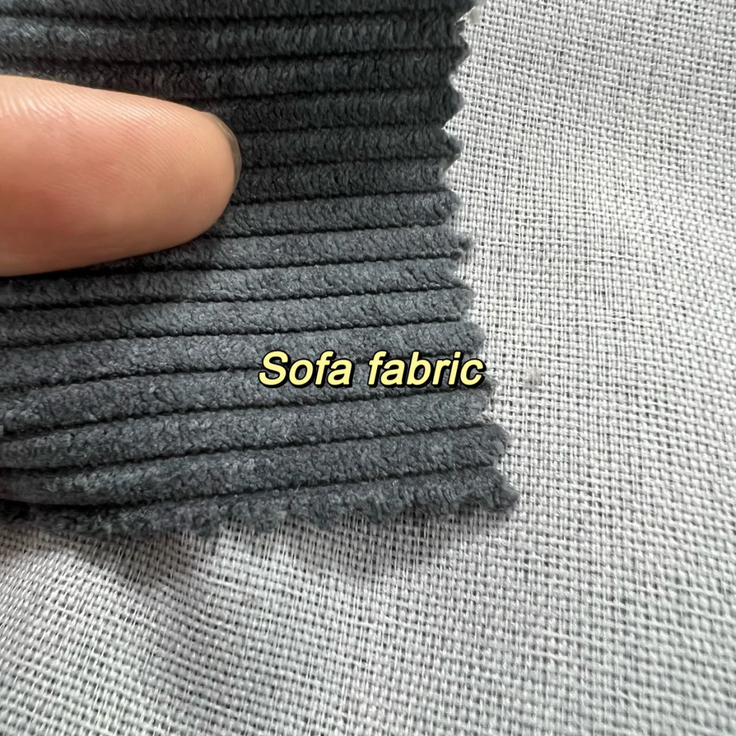 Tn Textile Decorative Polyester Corduroy Fabric with Waterproof for Upholstery Furniture Home Textile Chair Sofa