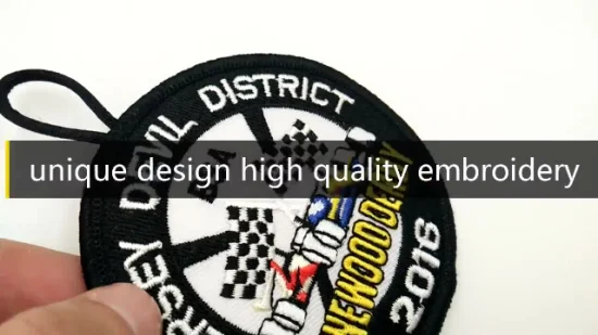 Custom Design Embroidered Patch Embroidered Name Badges Floral Embroidery Applique Design Classic Design Custom Embroidery Patches
