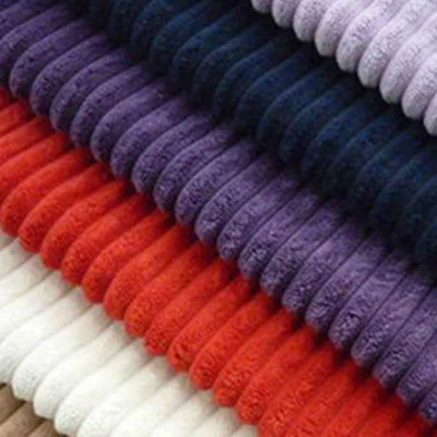 High Quality Home Textile Velvet Thick Strips Corduroy Fabric for Upholstery