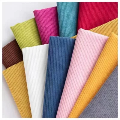 8% Nylon 92%Polyester Corduroy Fabric and Streak Fabric Upholstery High Quality Furniture Sofa Curtain Fabric